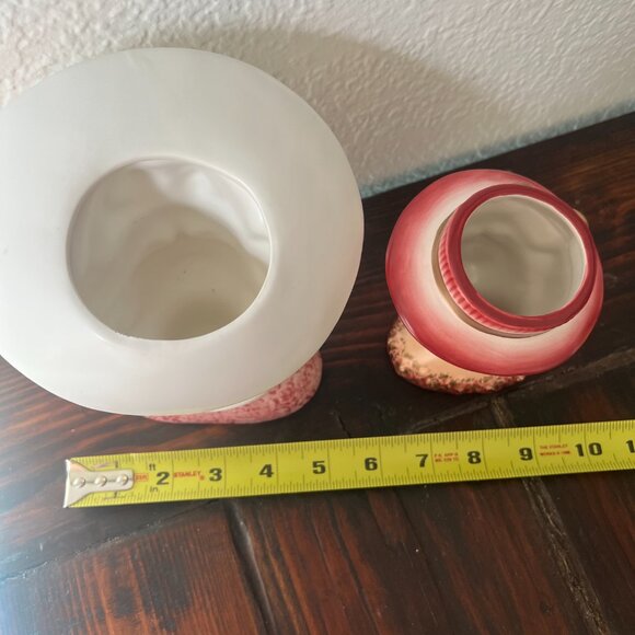 Ceramic Vintage Lady Head Vases (2) - Picture 6 of 9